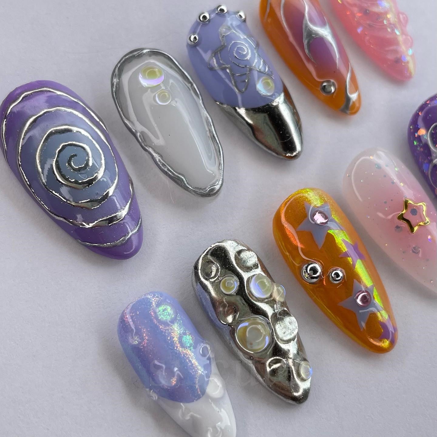 Siscute handmade press on nails