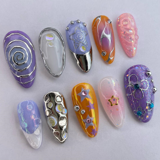 Siscute handmade press on nails