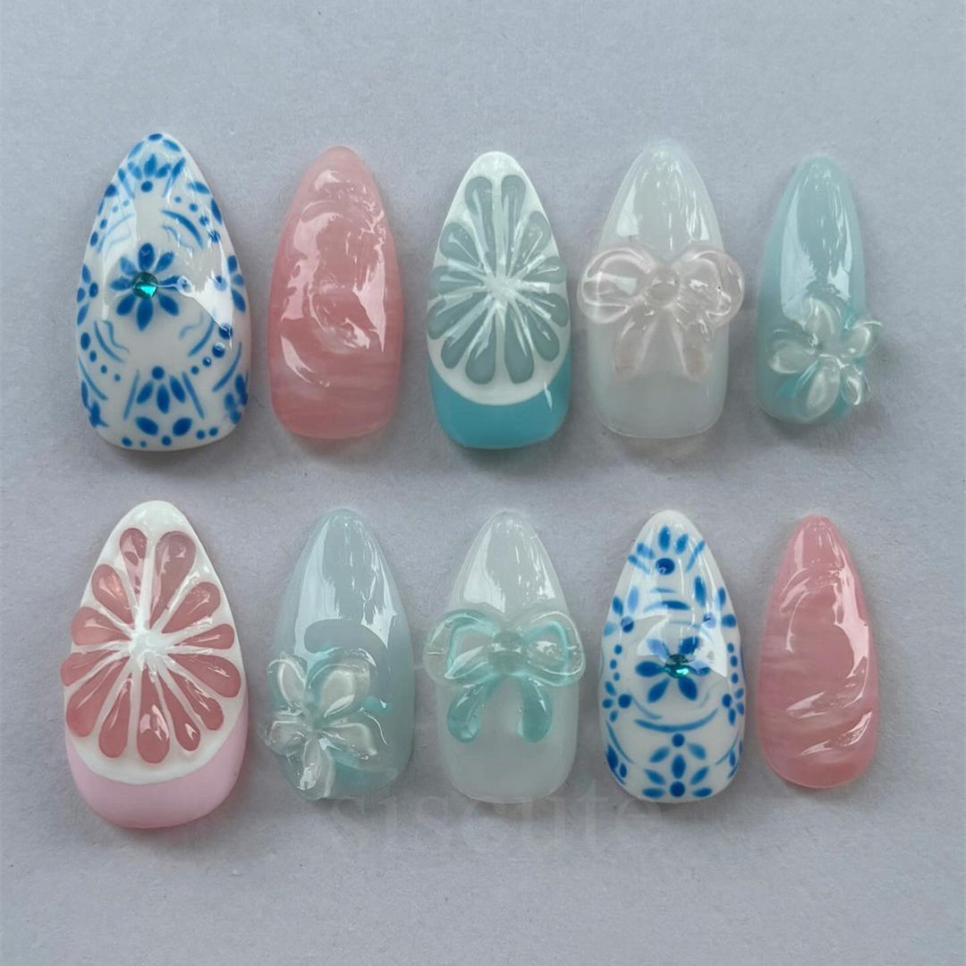 Siscute handmade press on nails