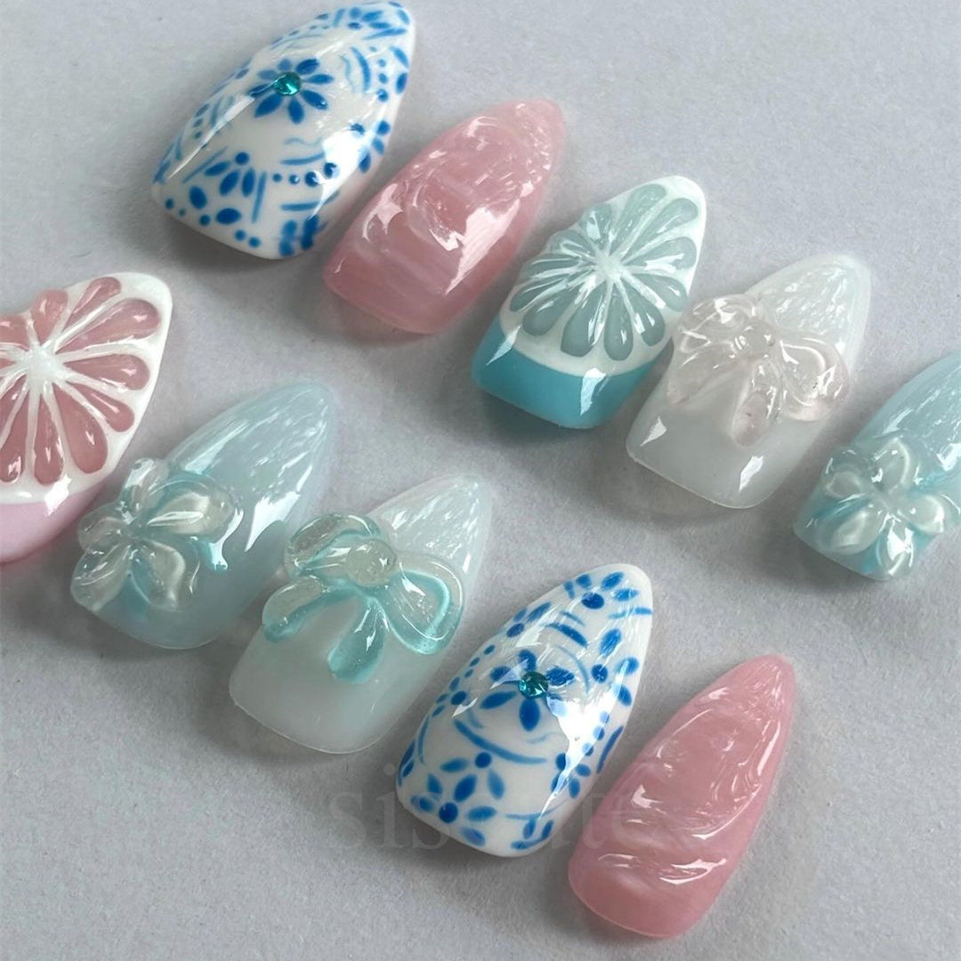 Siscute handmade press on nails