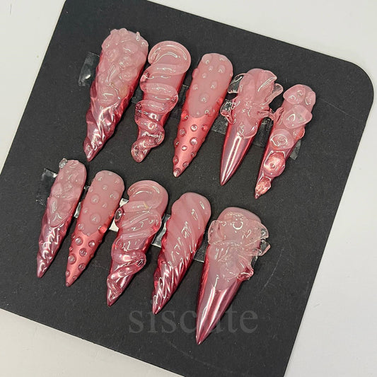 Siscute handmade press on nails