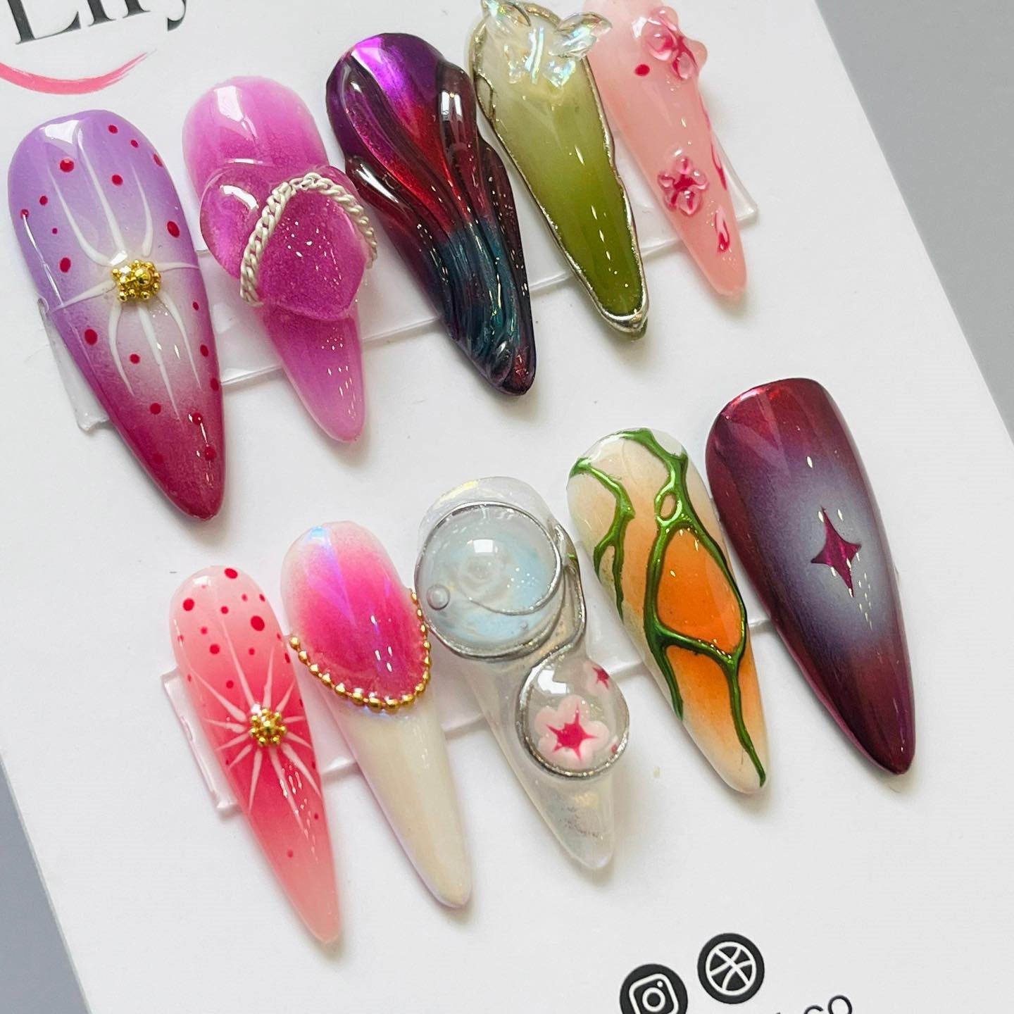 Siscute handmade press on nails