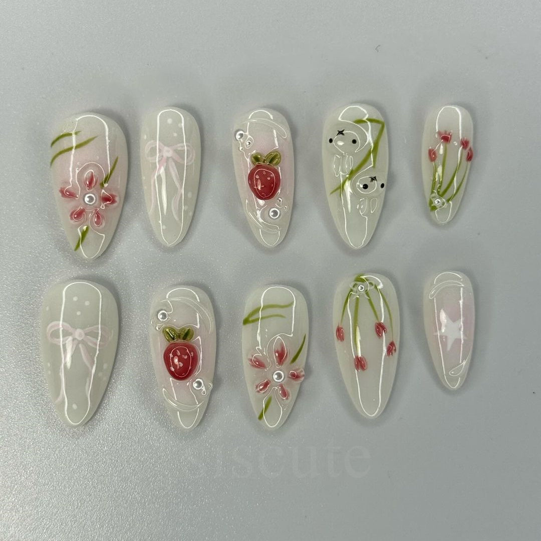 Siscute handmade press on nails