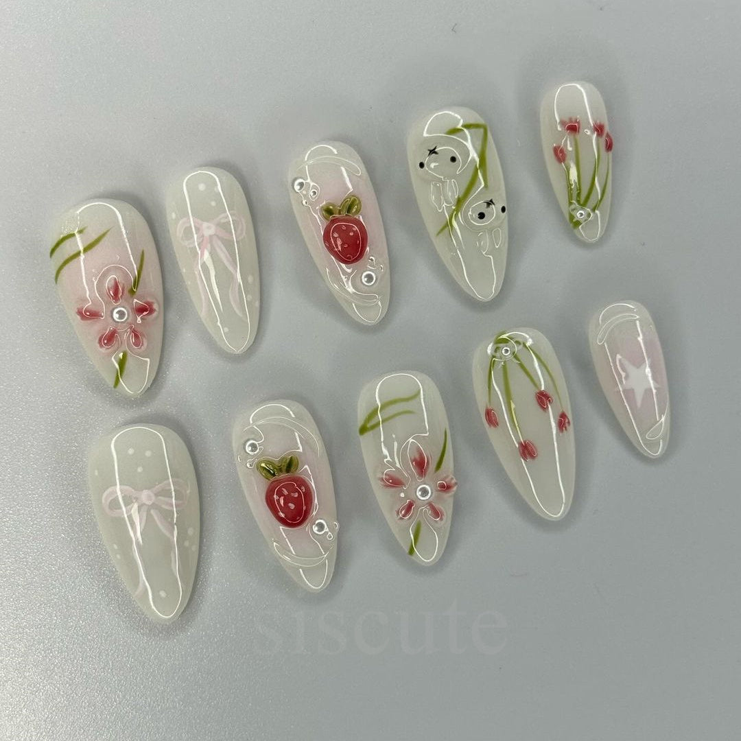 Siscute handmade press on nails