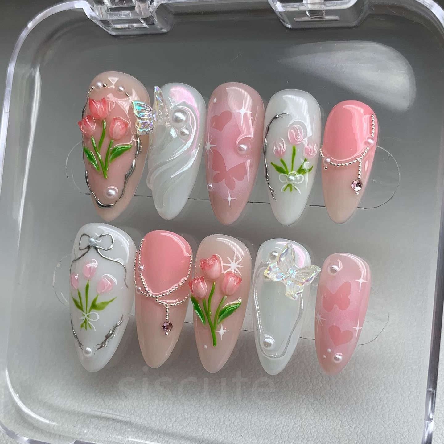 Siscute handmade press on nails