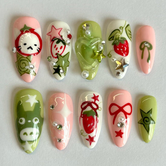 Siscute handmade press on nails