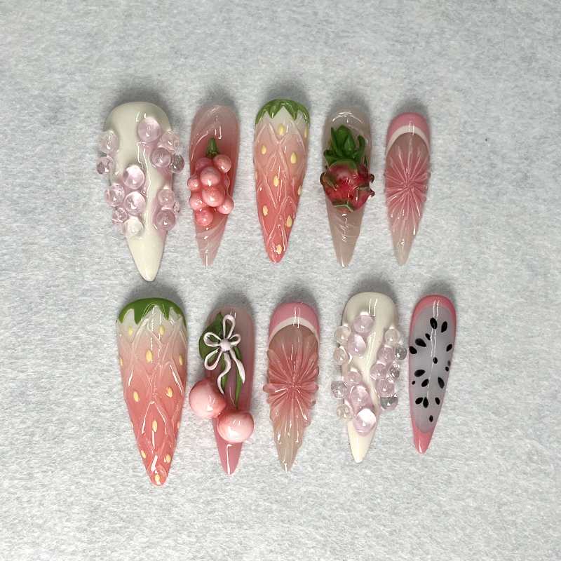 Siscute handmade press on nails