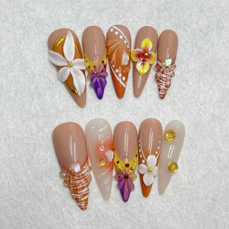 Siscute handmade press on nails