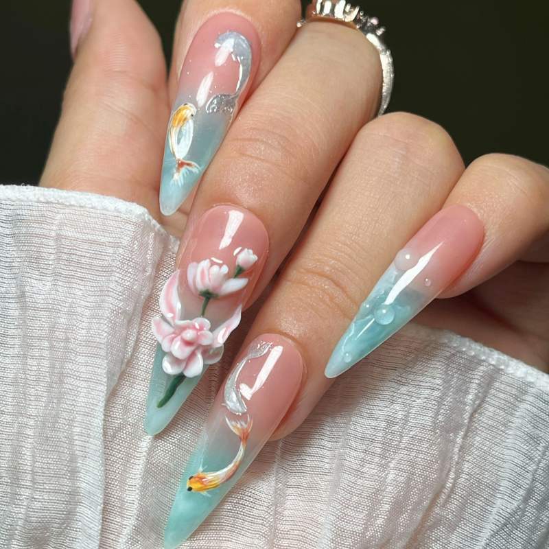 Siscute handmade press on nails