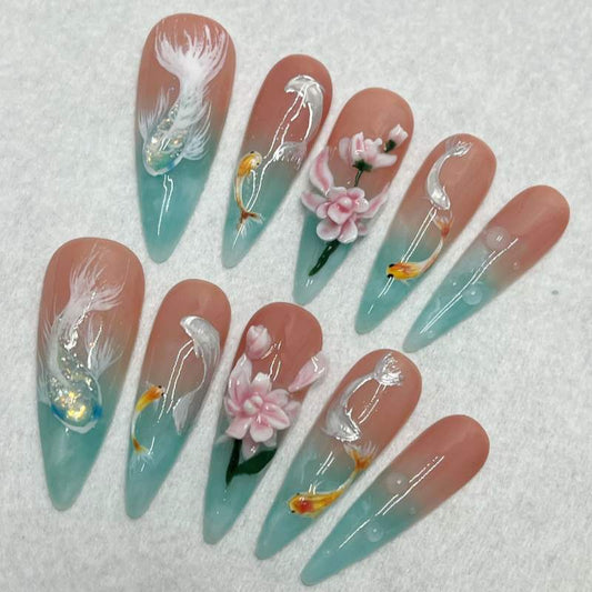 Siscute handmade press on nails