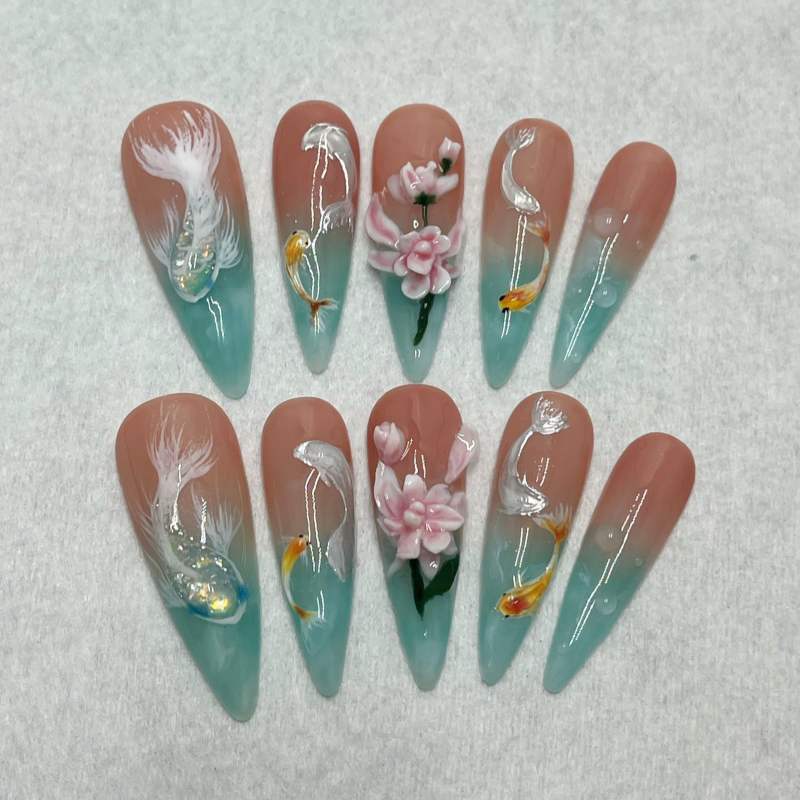 Siscute handmade press on nails