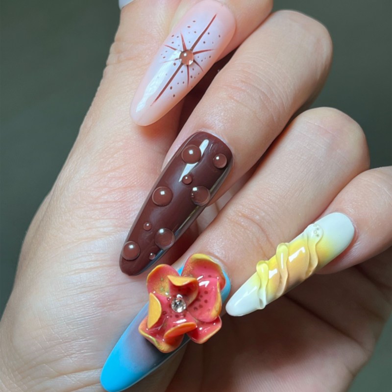 Siscute handmade press on nails