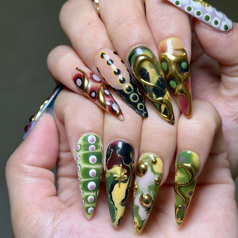 Siscute handmade press on nails