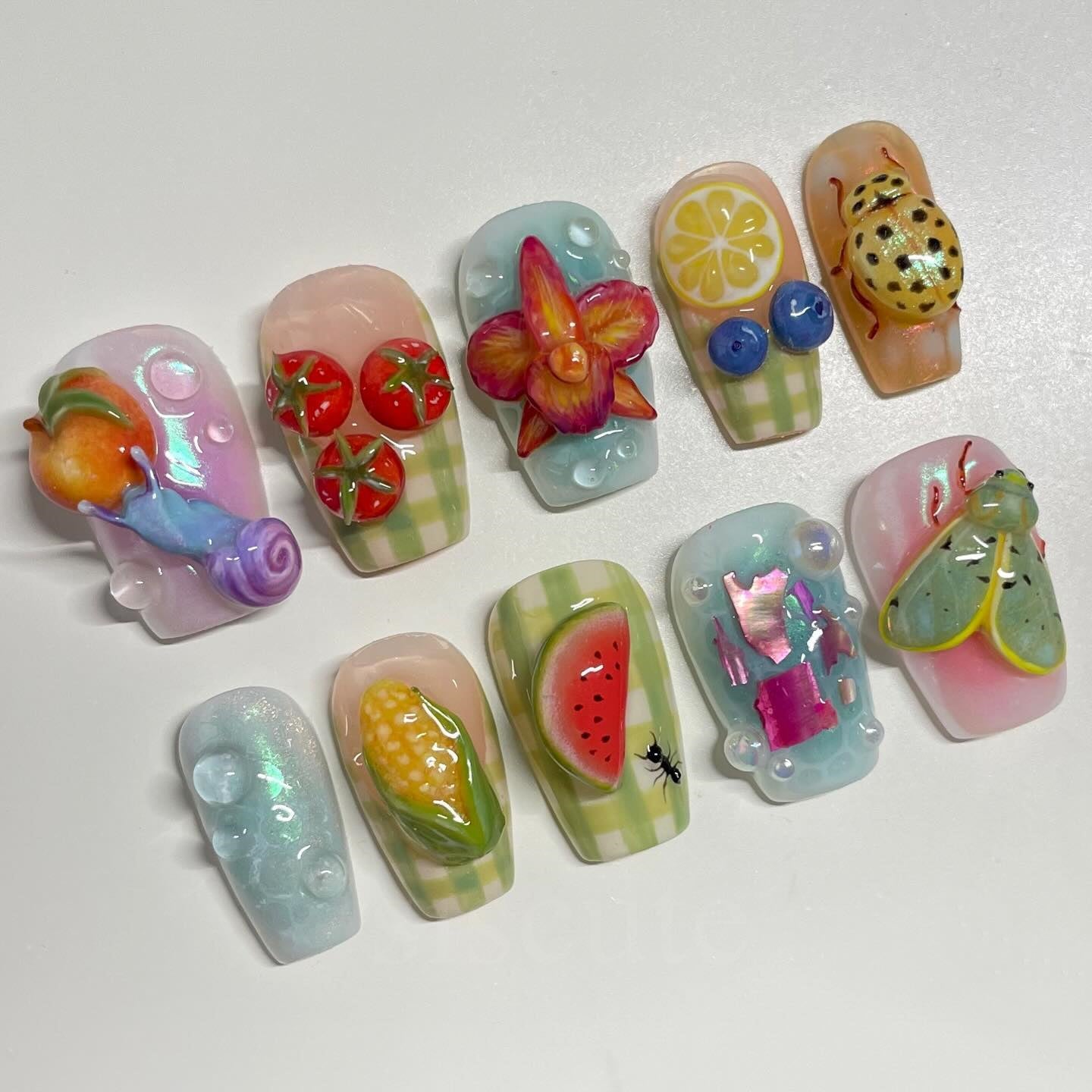 Siscute handmade press on nails