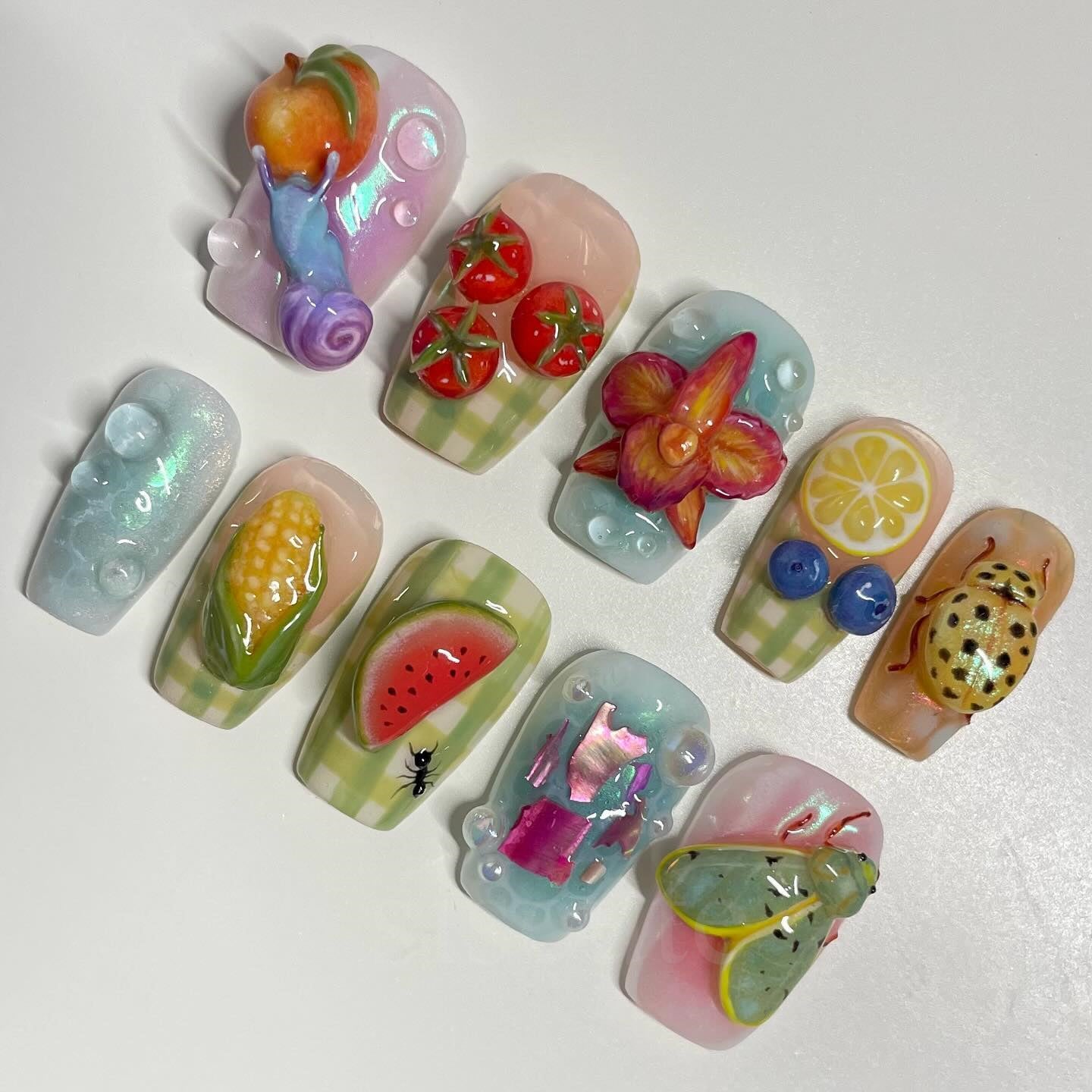 Siscute handmade press on nails