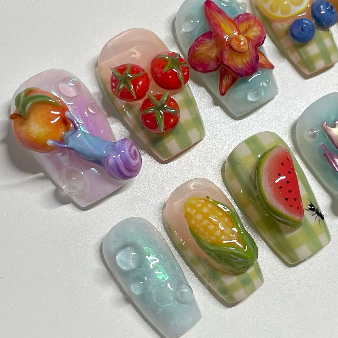 Siscute handmade press on nails