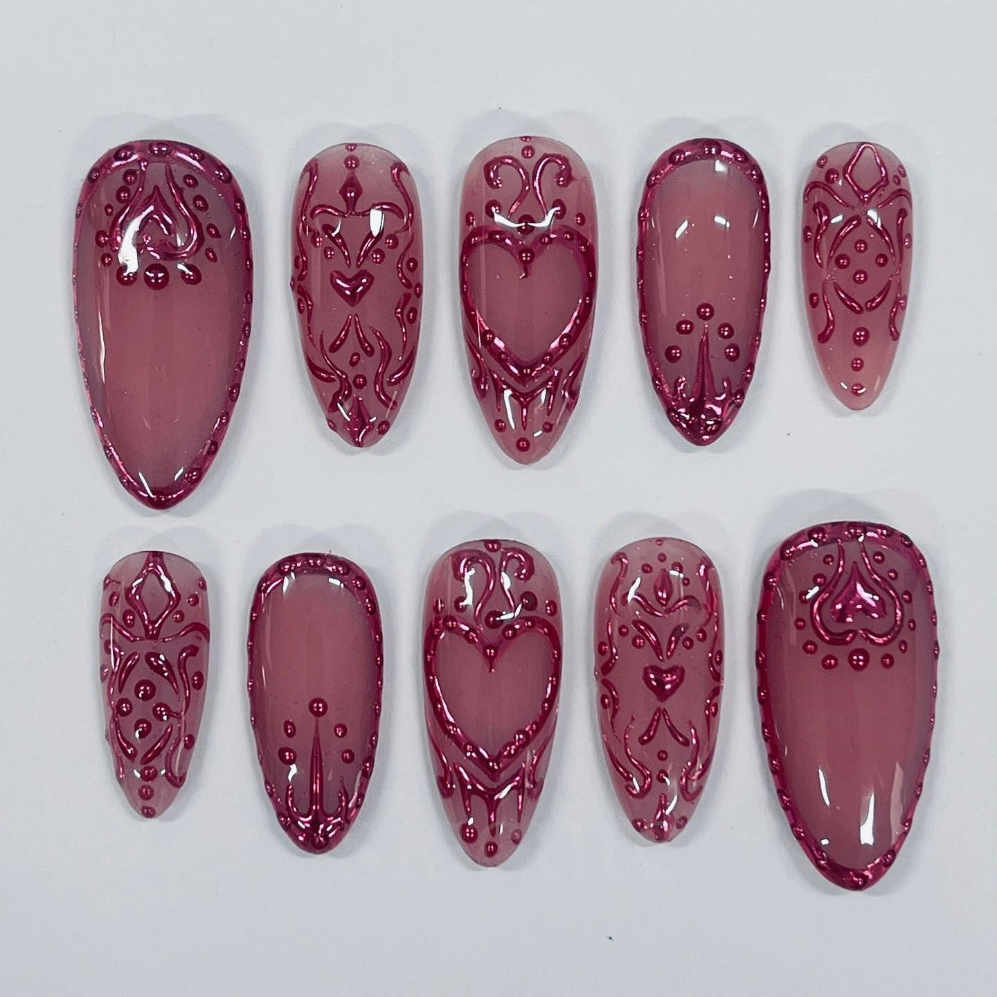 Siscute handmade press on nails